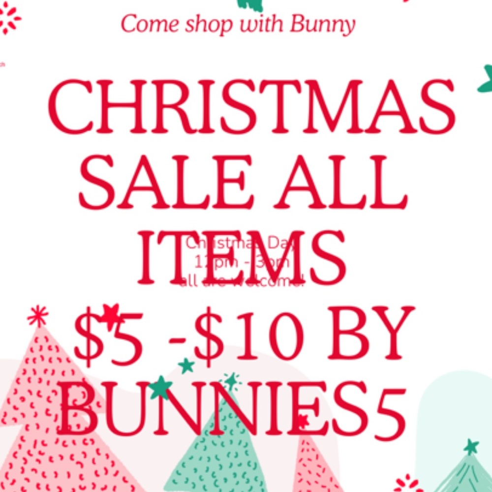 Please like and share this flyer out. Come shop all things with Bunny🐰